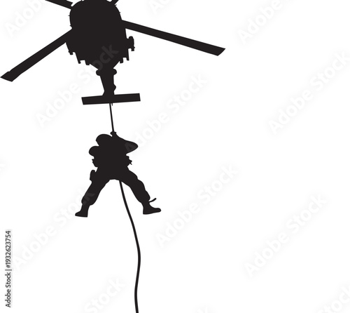 Abstract black vector illustration icon of a warrior woman silhouette holding a sword as a symbol of war and sport art