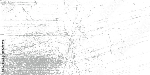 White surface with dense grey scratches and distressed texture grunge