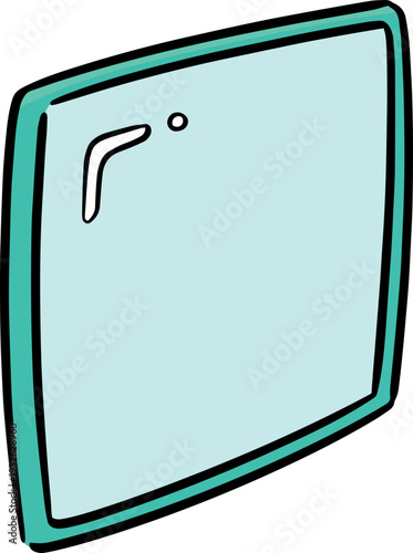 Hand drawn illustration of mirror