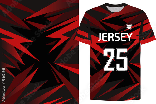 Sporty Jersey Design with Abstract Geometric Shape Dress, Jersey Sport Fashion Design.