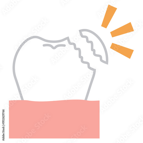 一部欠損など歯が欠けた歯科のイメージ