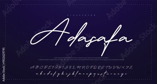 Script Brush Font Type Font lettering handwritten 