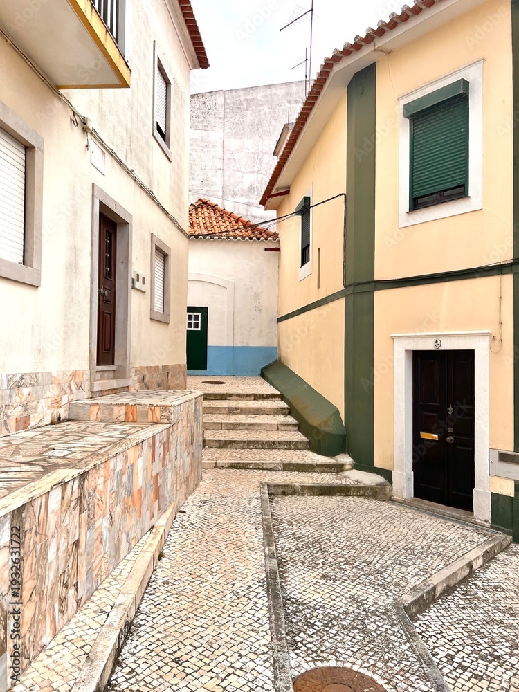 Fototapeta premium narrow street in old town