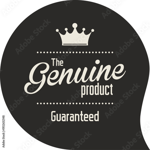 A black and white logo with a crown and text