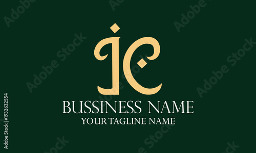 IC I ic initial logo | initial based abstract modern minimal creative logo, vector template image. luxury logotype logo, real estate homie logo. typography logo. initials logo