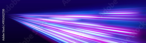 Futuristic glowing white speed line with dynamic motion blur and luminous edges, perfect for digital banners, racing visuals, and UI projects. vector