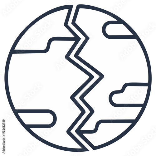 Cracked Globe: A Symbolic Representation of Global Crisis, Division, Environmental Issues, and Environmental Concerns