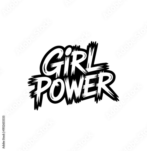 Girl power frase letter