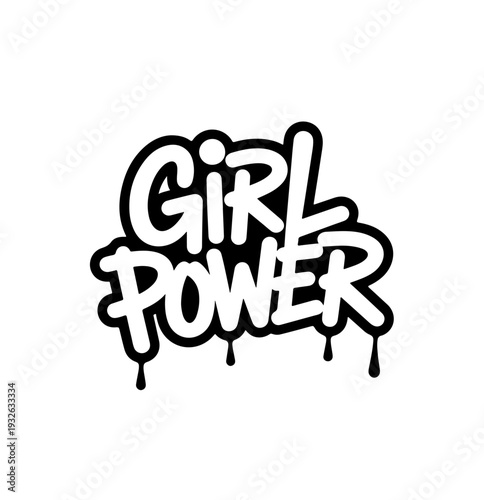 Girl power frase letter