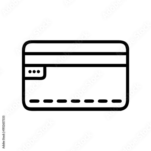 Credit card icon vector payment method symbol debit card transaction banking finance online shopping  char