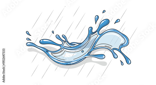 Vector water splash icon
