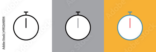 ストップウォッチアイコンの編集可能なベクターデザイン