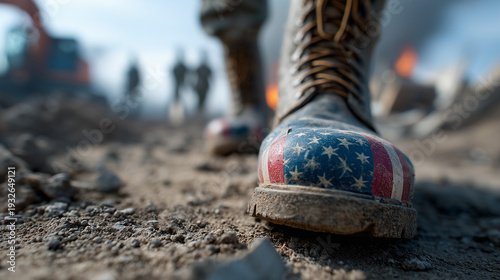 Boots on the Ground: A pair...