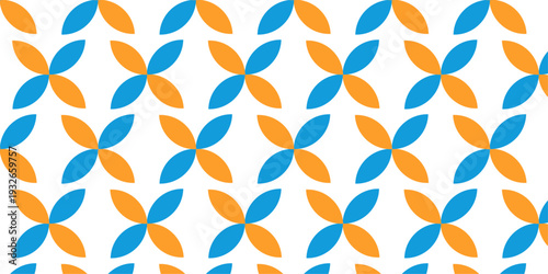 seamless vector overlap pattern circle ornament colorful stars element fabric textile design. creative diamond repeat decoration print floral texture background.