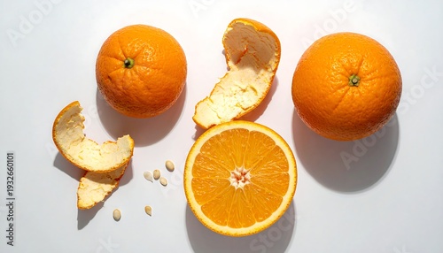 Fresh Oranges - A Vibrant Display of Citrus Goodness.