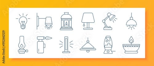 Amusement Park set icon. Ferris wheel, castle gate, clown face, ice cream, circus tent, balloons, duck float, carousel, teddy bear, admit ticket, rocking horse, target game