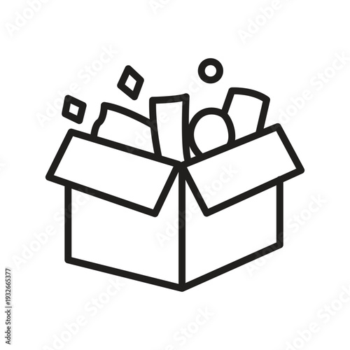 Charity Package Box Icon