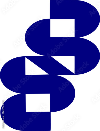 This architectural and solid emblem conveys strength, stability, and systematic organization, making it an ideal choice for construction firms, logistics companies, real estate developers, or data man