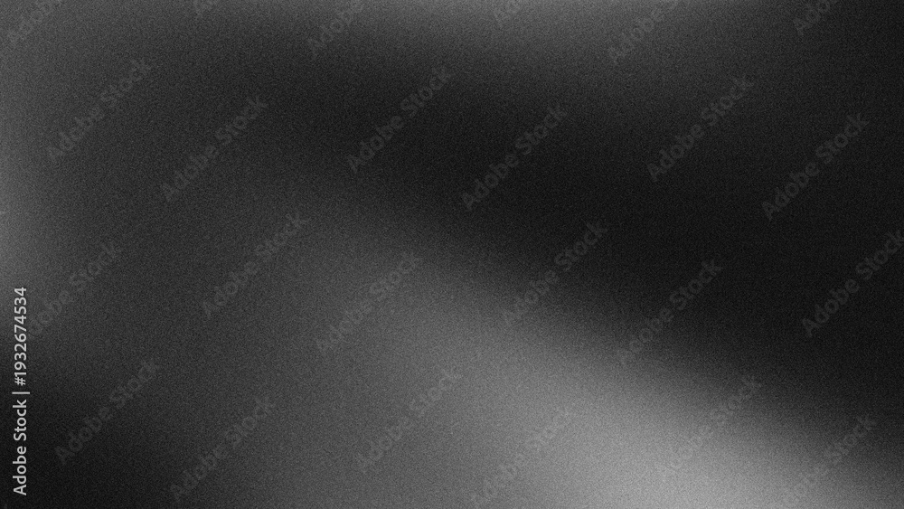 Fototapeta premium Minimalist dark grey gradient background with grainy texture and smooth light shadows