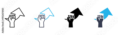 Understand icon multiple style vector illustration