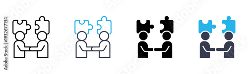 Engagement icon multiple style vector illustration