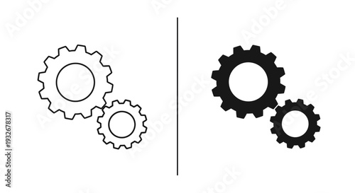 Interconnected Gears in Motion, Symbolizing Industrial Mechanism and Technological Process