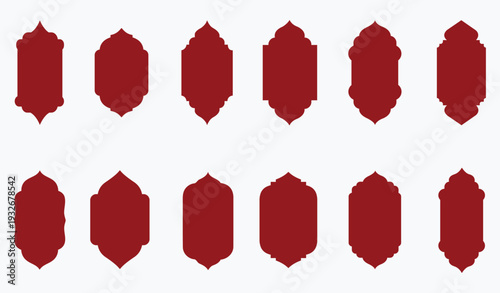 ramadan kareem set stylish frame, promotions and advertising baner, islamic frame vector illustration in arabic style