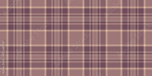 Product pattern textile check, linear vector texture background. Feminine fabric seamless tartan plaid in pastel and pink colors.