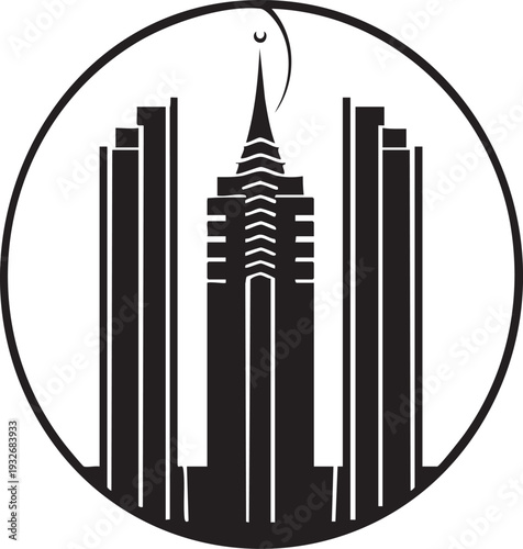 Adobe Illustrator ArCorporate Offices Contributing to City Economic Resilience Business Growth and Urban Development Concept Vector Illustrationtwork