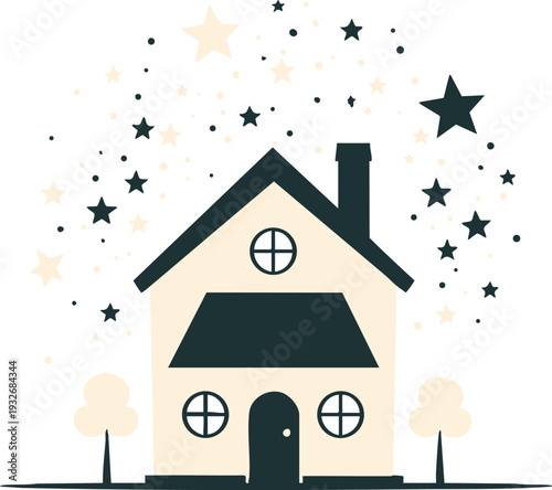 Adobe Illustrator ArtA black real estate logo designwork