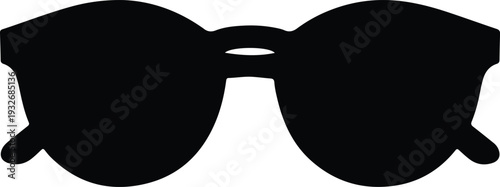 pair of black swimming goggles on white background