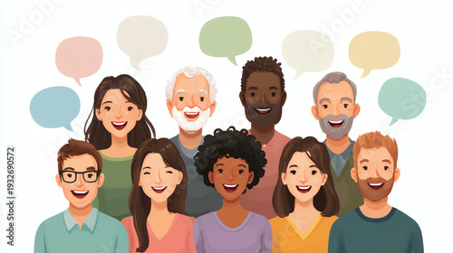 Dibujos de personas hablando