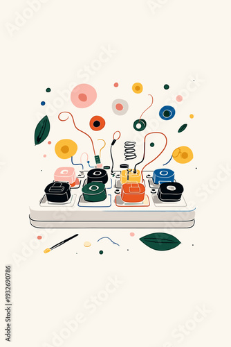 Exploded View of Custom Keyboard Switch Parts