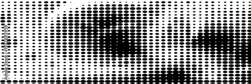 Dots Background. Modern Pop-art Texture. Vintage Black and White Overlay. Points Fade Backdrop. Vector illustration