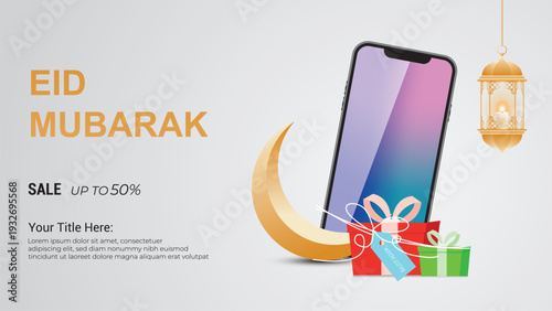 Eid Mubarak sale banners set,discount and best offer tag, label or sticker set. vector illustration.
