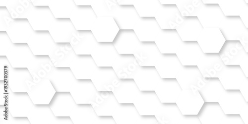 White abstract honeycomb mosaic and tile geometric hexagon vector illustration. geometric digital technology polygon science vintage square mosaic and web cover business texture.