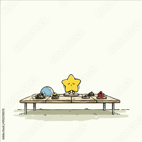 Heroic Board Game Meeple on Tabletop