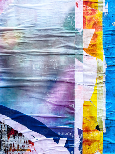 Grunge Revival: Evocative Textural Harmony in Old Poster-Inspired Backgrounds