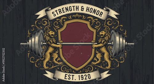 Emblem of Strength and Honor - A Symbol of Fitness and Legacy.