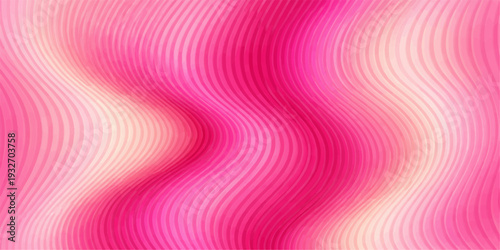 Bright pink abstract background with purple swirl lines and violet light motion curves in a creative backdrop pattern