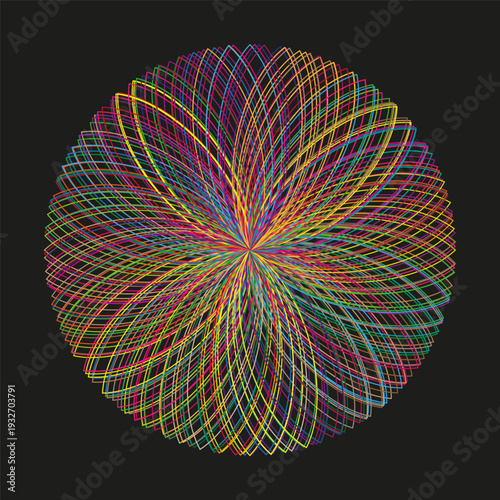 Extraordinary mandala icons. Spectacular colorful symbols. Geometrical radial Vector. Professional symmetrical illustrations.