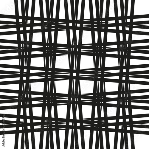 Magnificent crisscross textures. Spectacular grid patterns. Extraordinary line Vector. Sophisticated chaos art.