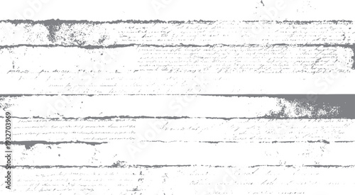 Faded handwritten script on aged paper with distressed grey horizontal bands antique handwriting