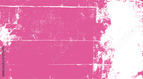 Pink and white distressed textured background with rough edges and scattered speckles grunge
