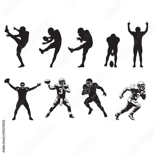 Ultimate Football Mom & Game Day Silhouette Mega Bundle,My Heart is on That Field - Multi-Sport Heart & Player