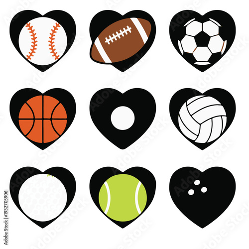 Ultimate Football Mom & Game Day Silhouette Mega Bundle,My Heart is on That Field - Multi-Sport Heart & Player