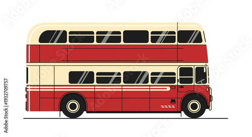 Vintage Red Double Decker Bus