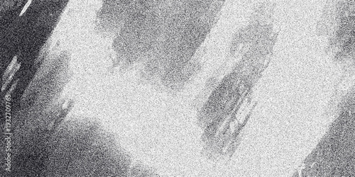 Abstract monochrome textured background with grainy effect and diagonal light and dark streaks creating a dynamic and artistic visual composition suitable for graphic design elements