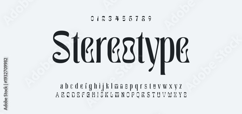 Elegant Font Uppercase Lowercase and Number. Classic Lettering Minimal Fashion Designs. Typography modern serif fonts regular decorative vintage concept. vector illustration