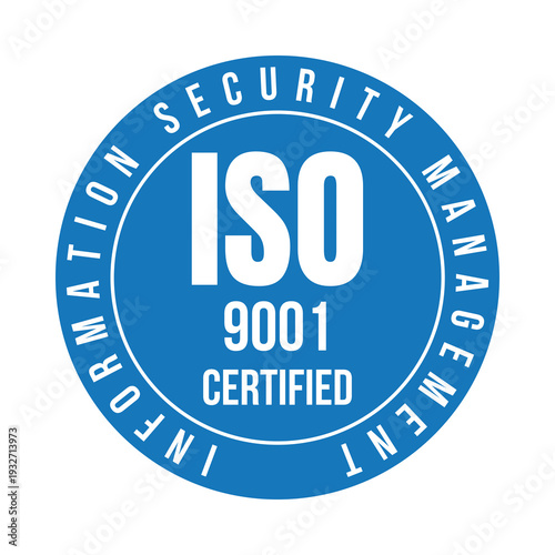 ISO 9001 certified symbol icon